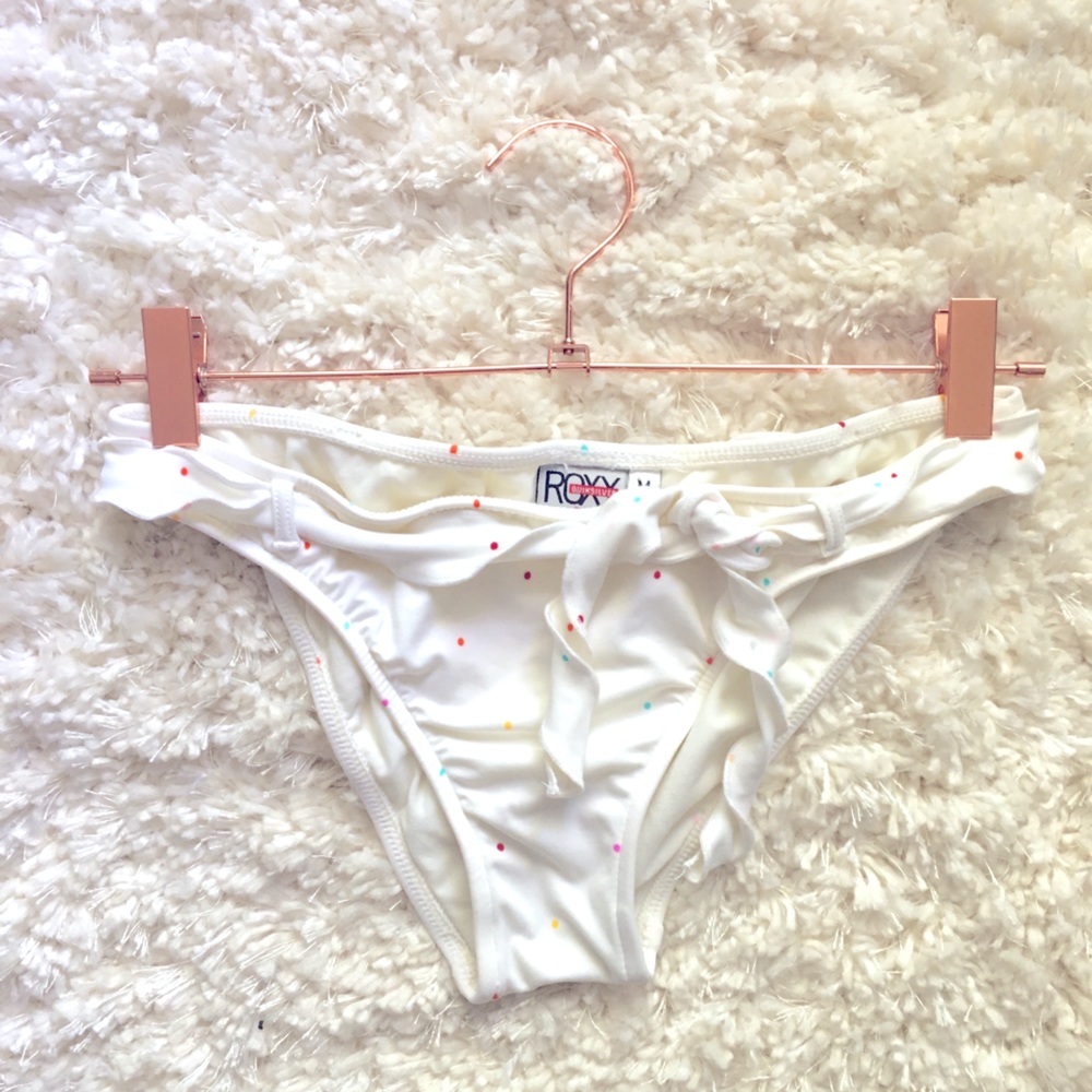 NWOT ROXY POLKA DOT BIKINI BOTTOM